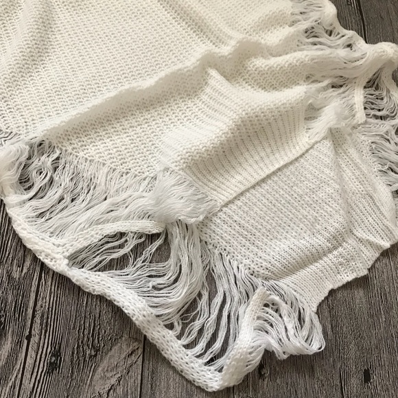 Sexy white broken holes sweater dress - Picture 5 of 5